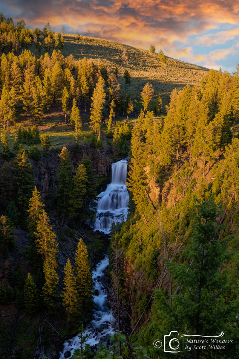 Sunset On Undine Falls